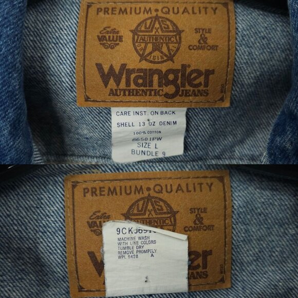 Wrangler Western Denim Jacket Womens Size L DIY Hand Painted Texas Cactus Boot - Picture 8 of 16